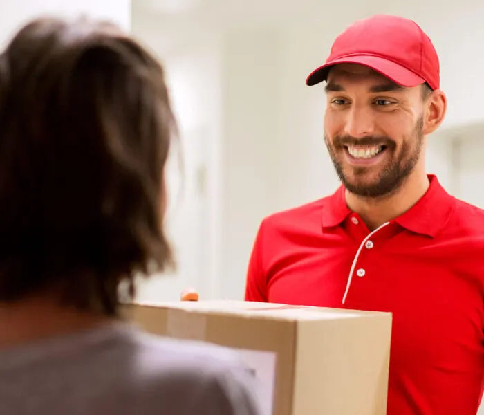 Illustrative door-to-door moving photograph